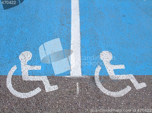 Image of Lines and symbols  for disabled persons  