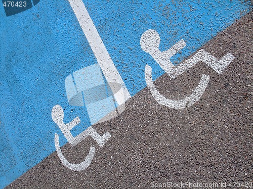 Image of Lines and symbols  for disabled persons 