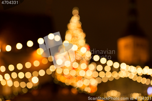 Image of christmas market at tallinn old town hall square