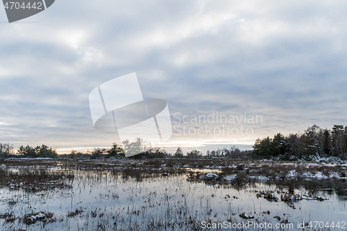 Image of Flooded landscape in a great alvar plain area