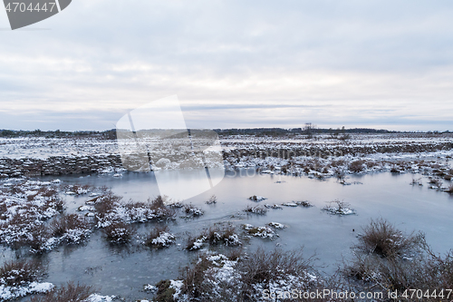 Image of Flooded winter landscape