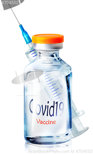 Image of Covid vaccine on white