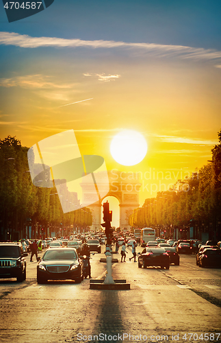 Image of Sun over Paris