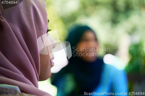 Image of african muslim business woman portrait