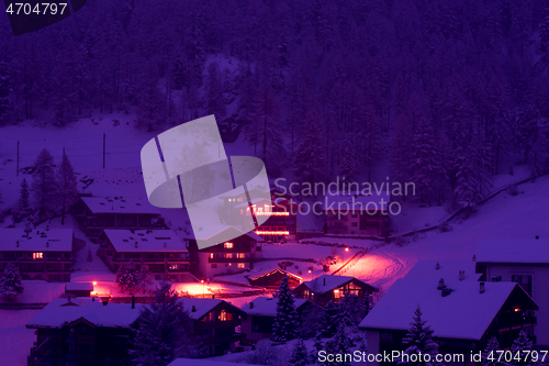 Image of Zermatt valley and matterhorn peak