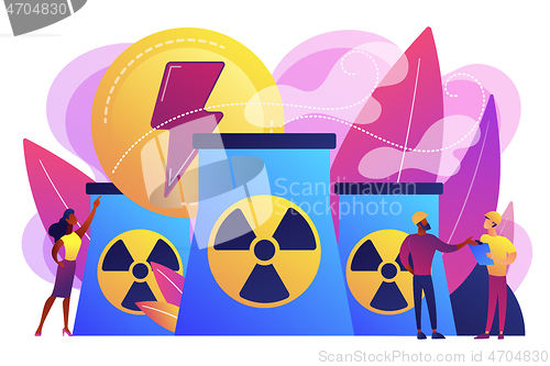 Image of Nuclear energy concept vector illustration.
