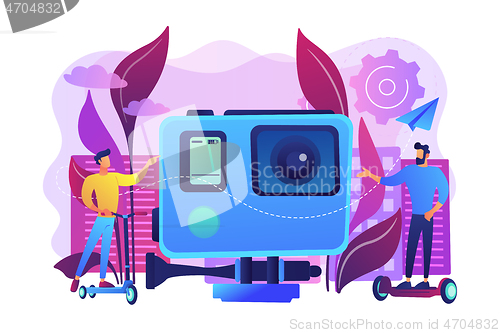 Image of Urban electric transport concept vector illustration.