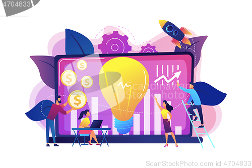 Image of Venture investment concept vector illustration.