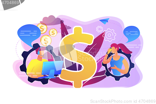 Image of Conversational sales concept vector illustration.