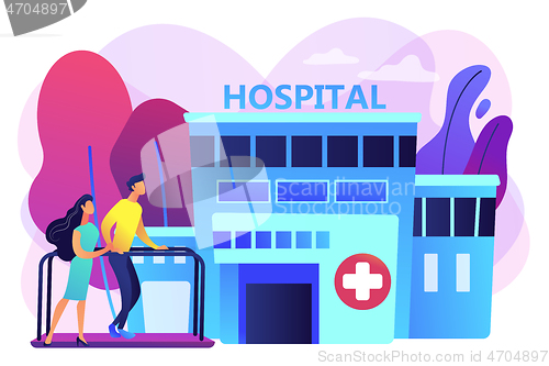 Image of Rehabilitation center concept vector illustration.