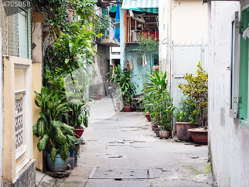 Image of Narrow backstreet in Ho Chi Minh City, Vietnam