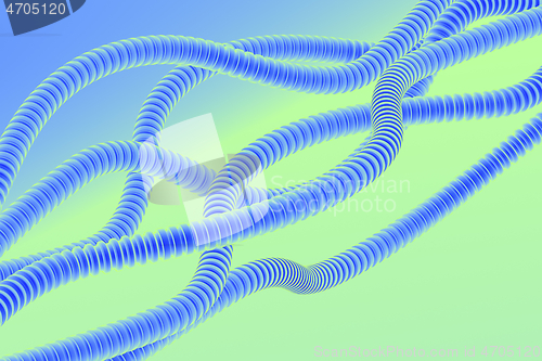 Image of Colorful background with corrugated pipes