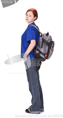 Image of Backpacker girl