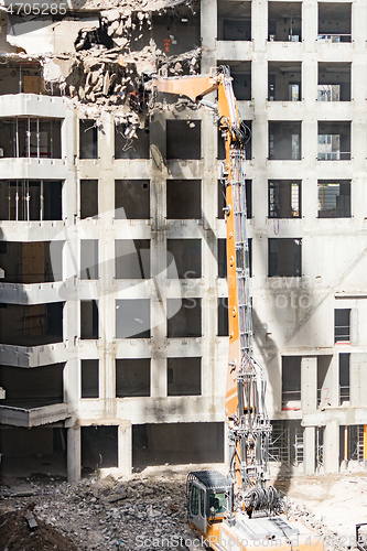 Image of Demolition site of a building