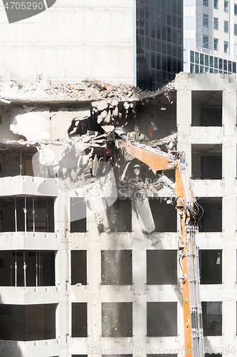 Image of Demolition site of a building