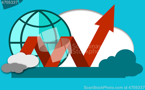 Image of Global investment business growth concept