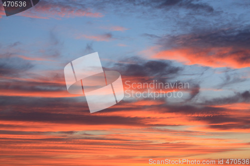 Image of Orange clouds