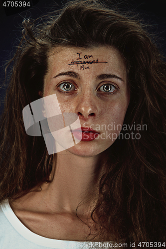 Image of Young woman with mental health problems