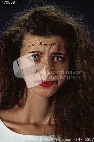 Image of Young woman with mental health problems