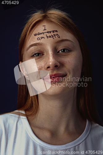 Image of Young woman overcoming mental health problems