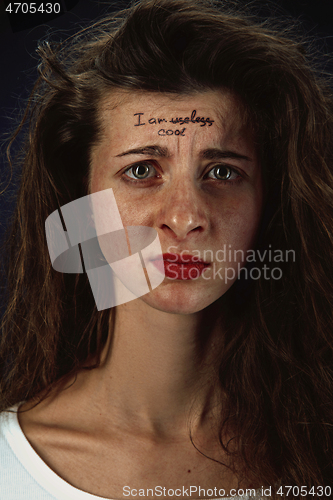 Image of Young woman with mental health problems