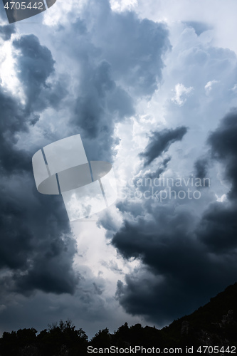 Image of bad weather storm clouds