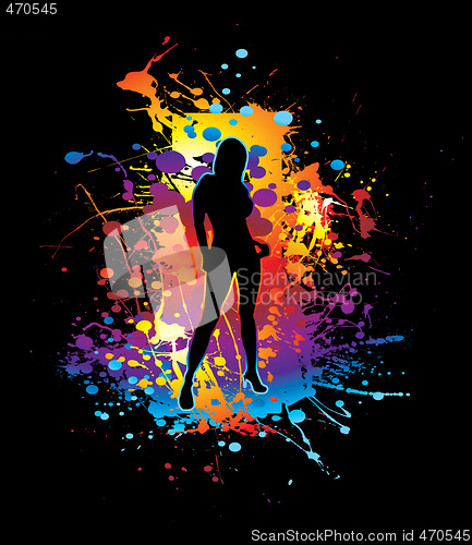 Image of painted femal