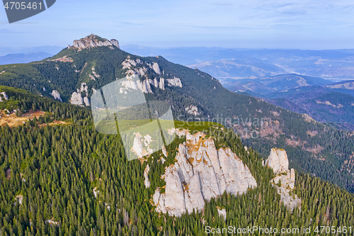 Image of Mountain range in the summer