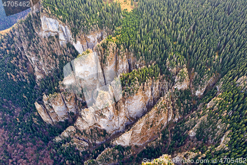 Image of Huge mountain rocks, up view