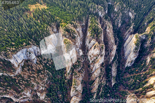 Image of Small canyons view from drone