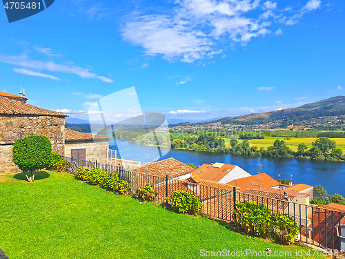 Image of Summer landscape of Minho river