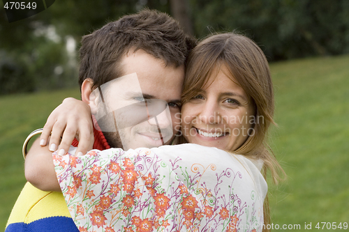 Image of Romantic couple outdoor