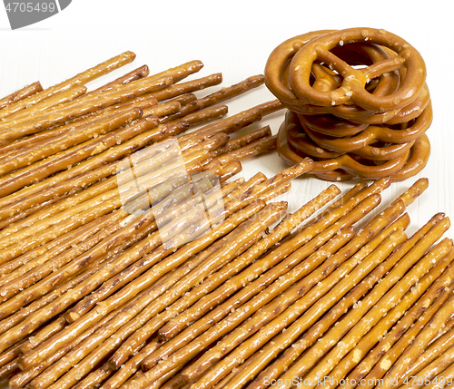 Image of salt sticks and pretzels