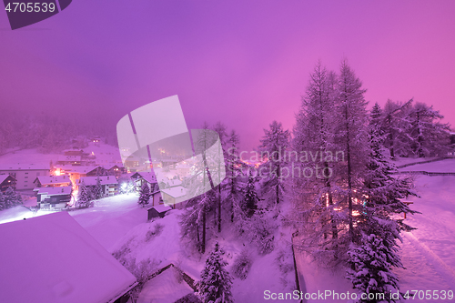 Image of Zermatt valley and matterhorn peak