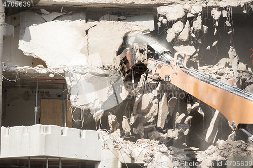 Image of Demolition site of a building