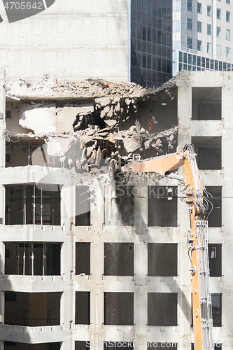 Image of Demolition site of a building