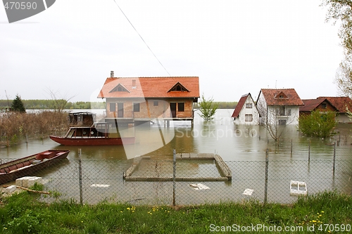 Image of flooded homes