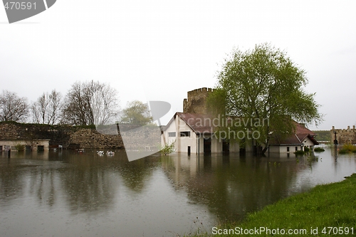 Image of flooded homes