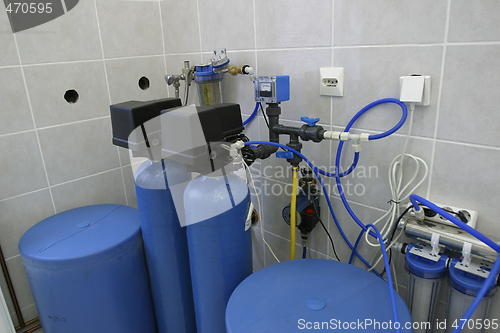 Image of water filtration system in laboratory