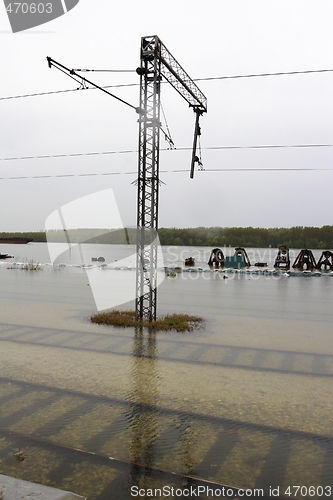 Image of flooded railway