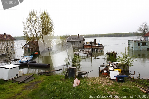 Image of flooded homes