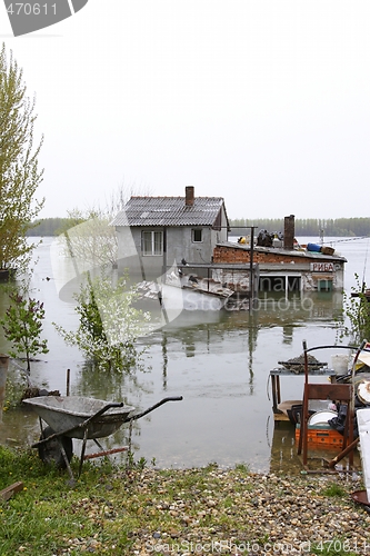 Image of flooded homes