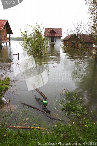 Image of flooded homes