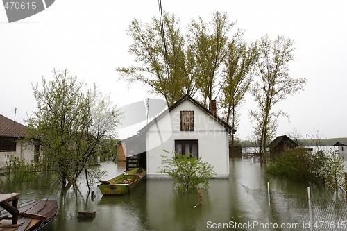 Image of flooded homes