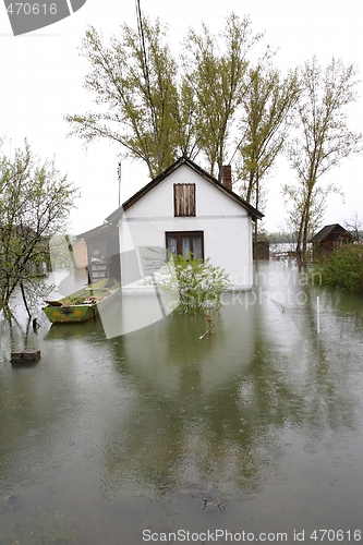 Image of flooded homes