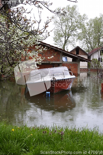 Image of flooded homes