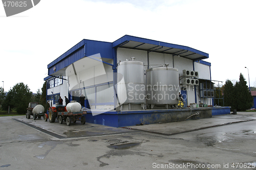 Image of modern small scale dairy for milk production
