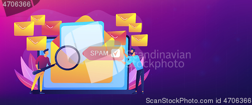 Image of Spam concept banner header.