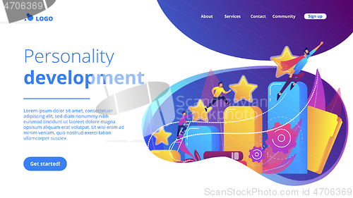 Image of Career development concept landing page.