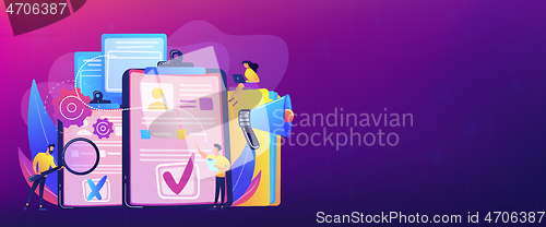 Image of Hiring employee concept banner header.